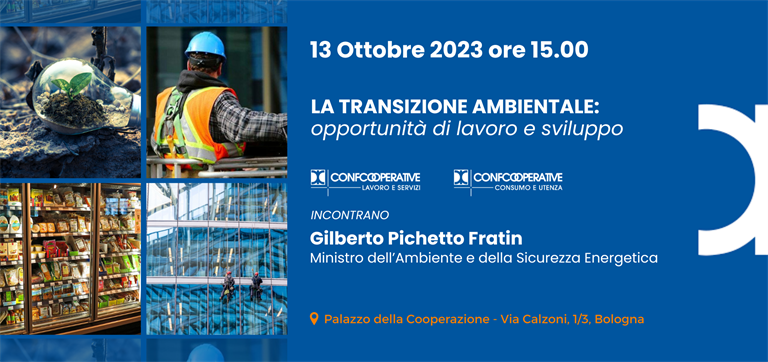 13 ottobre - Confcooperative Lavoro e Servizi incontra il Ministro Pichetto Fratin